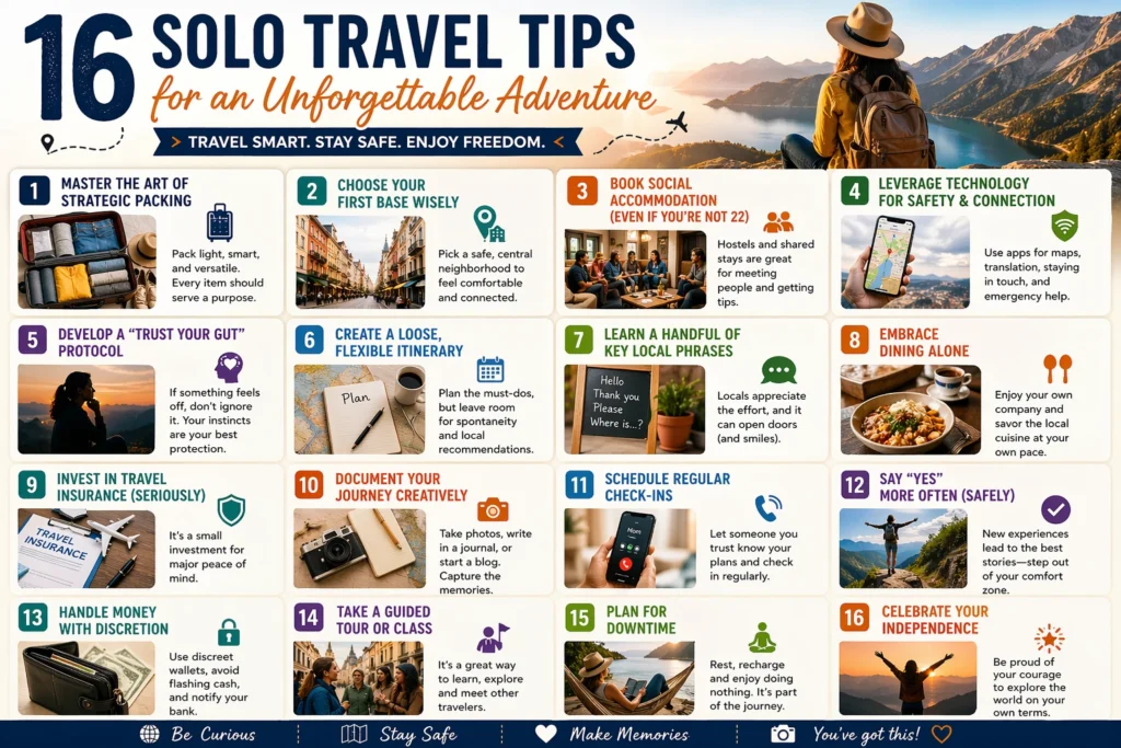16 Tips for Solo Travelers