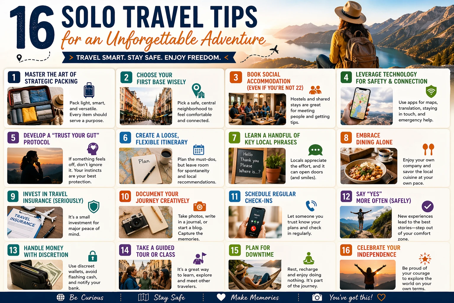 16 Tips for Solo Travelers
