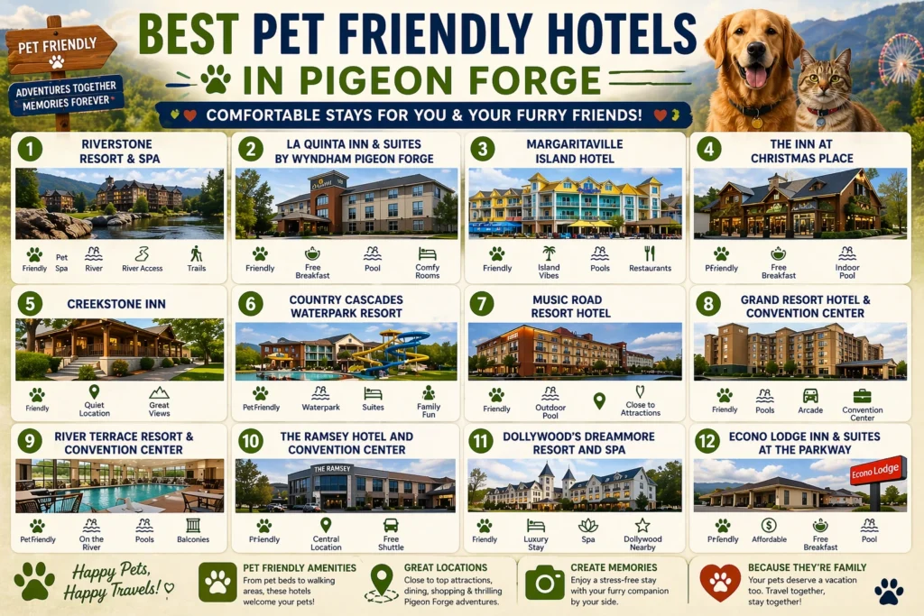 Best pet friendly hotels in Pigeon Forge