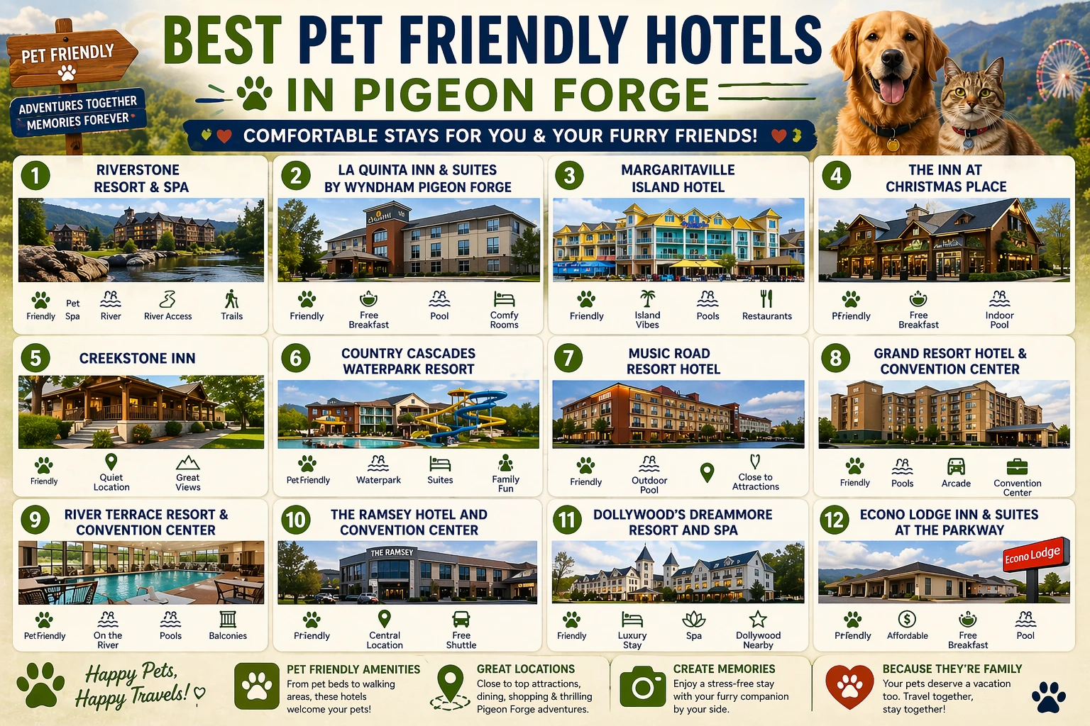 Best pet friendly hotels in Pigeon Forge