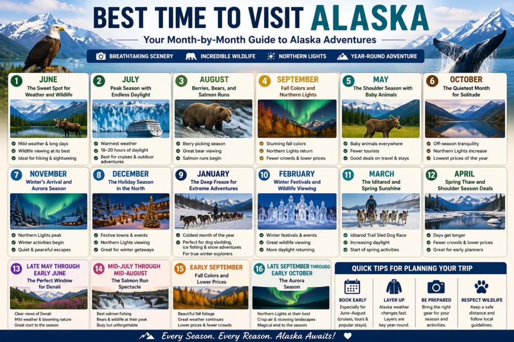Best time to visit Alaska