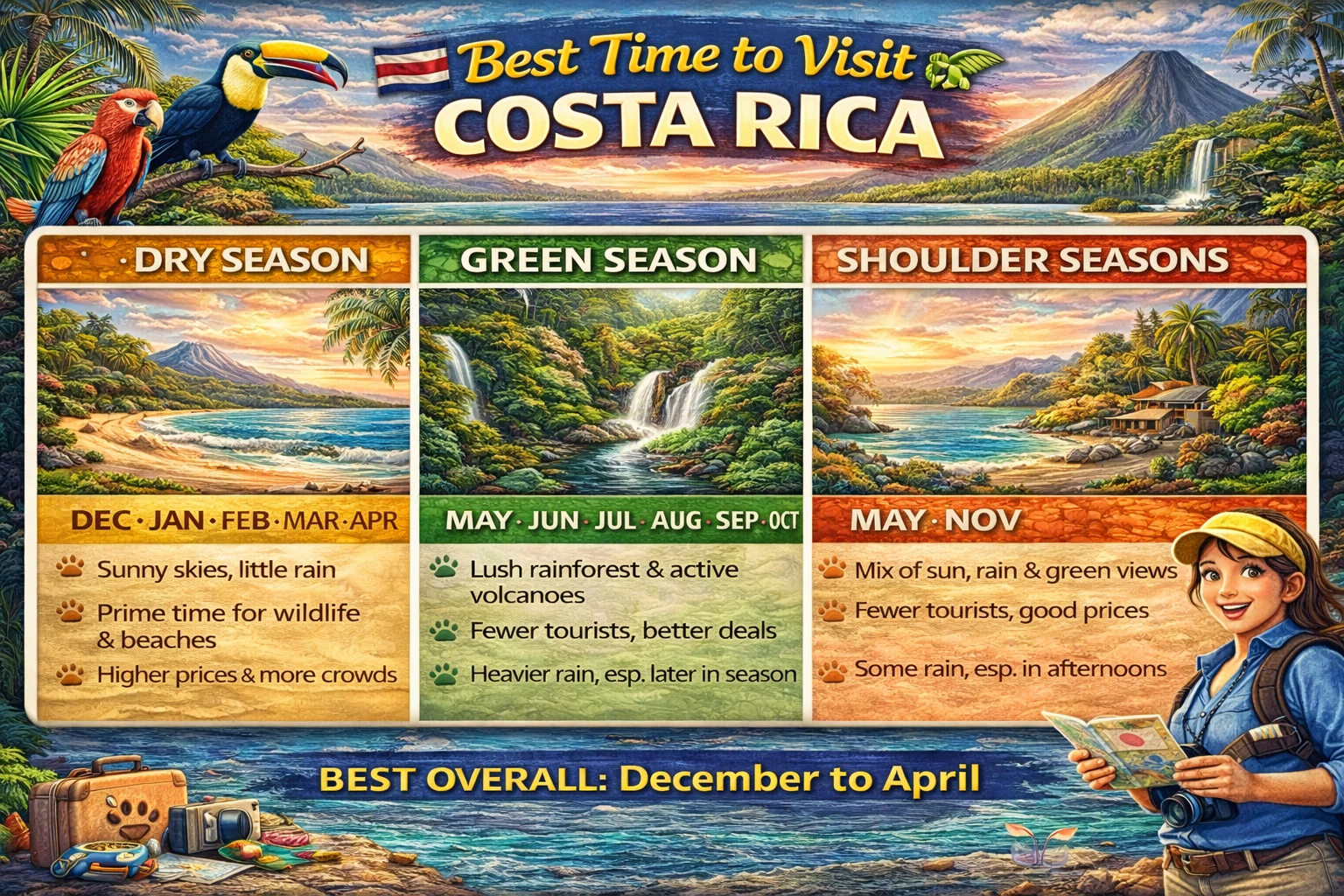 Best time to visit Costa Rica
