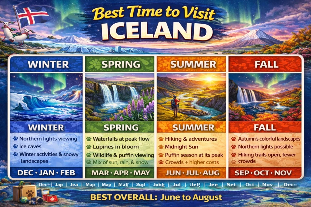 Best time to visit Iceland