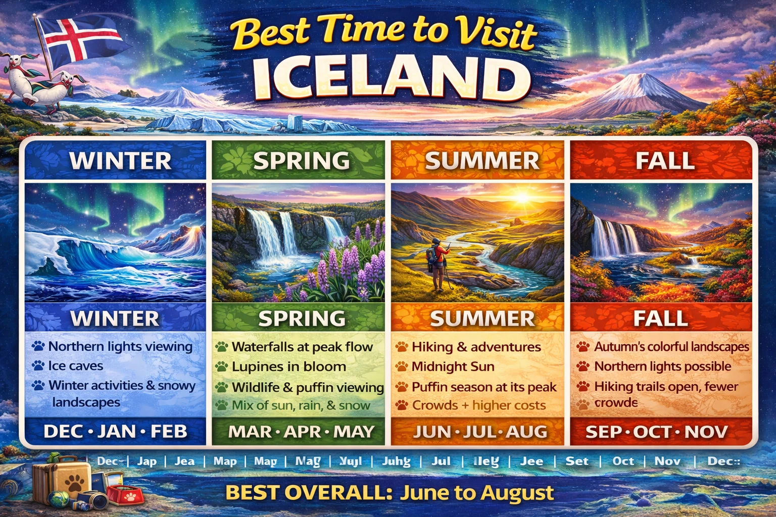 Best time to visit Iceland