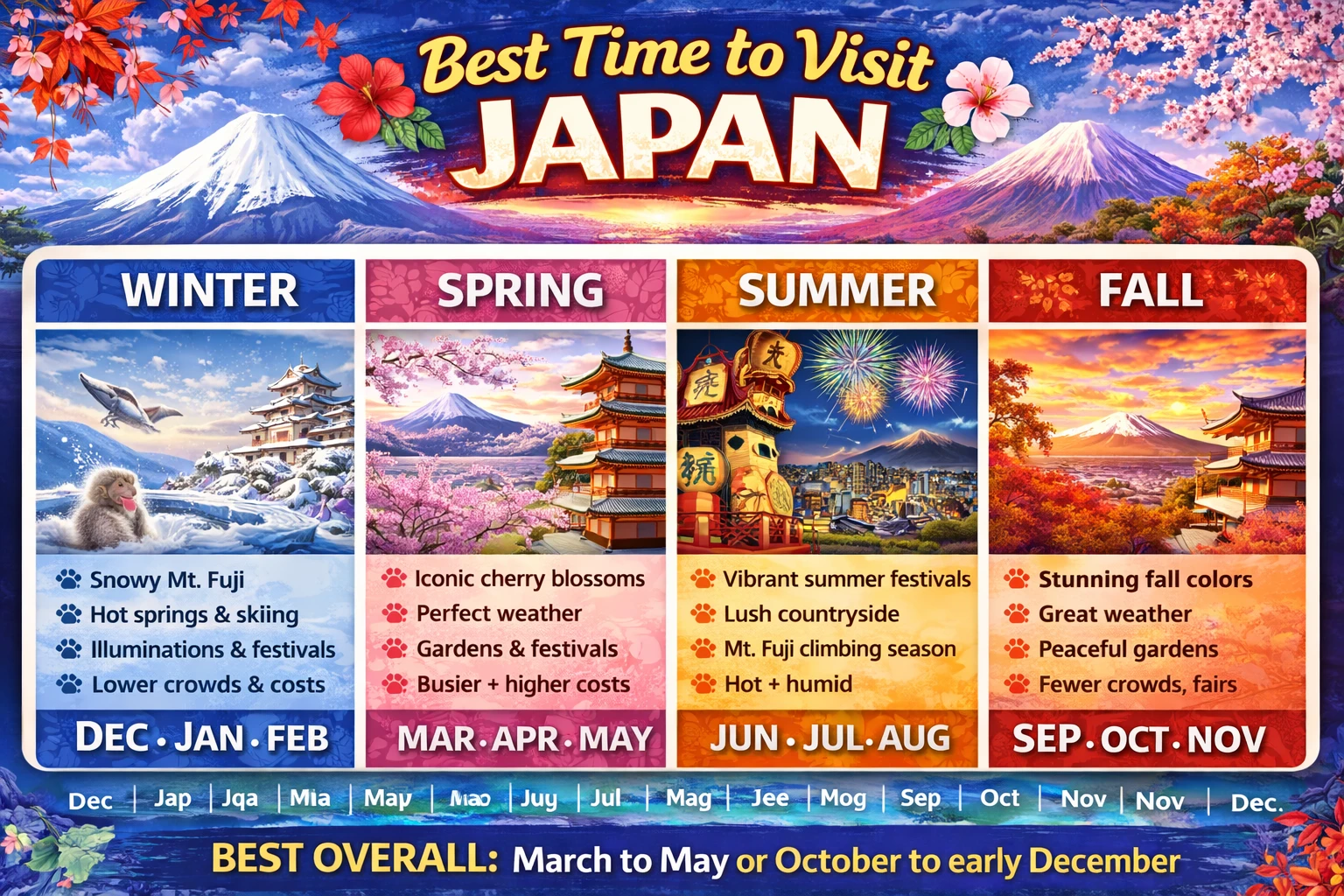 Best time to visit Japan