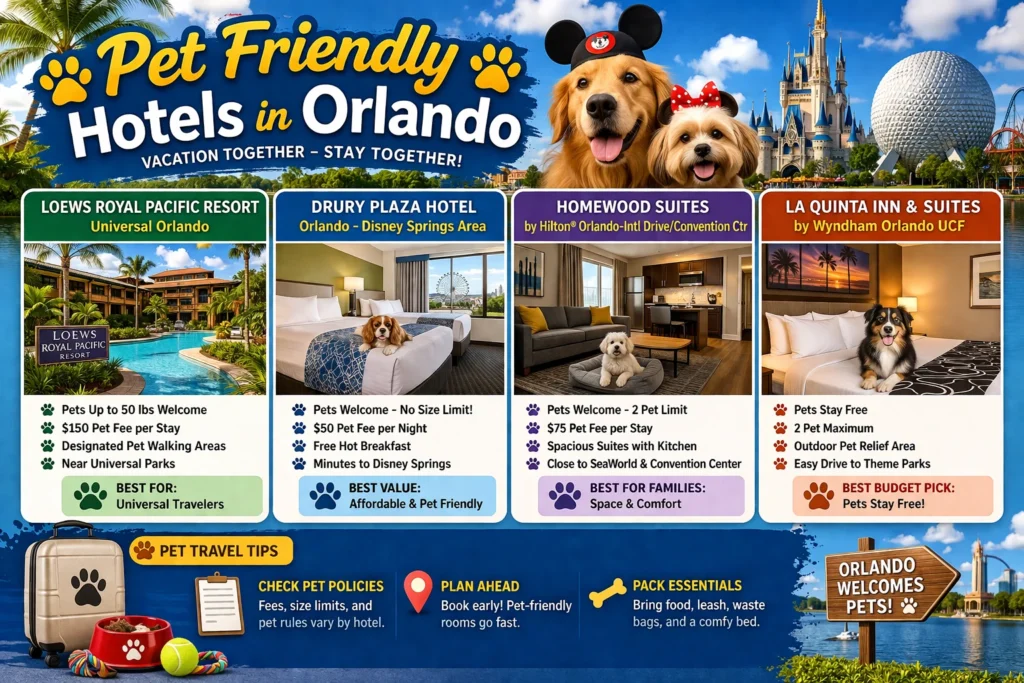 Pet Friendly Hotels in Orlando