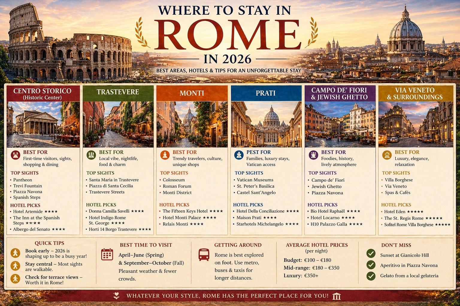 Where to Stay in Rome