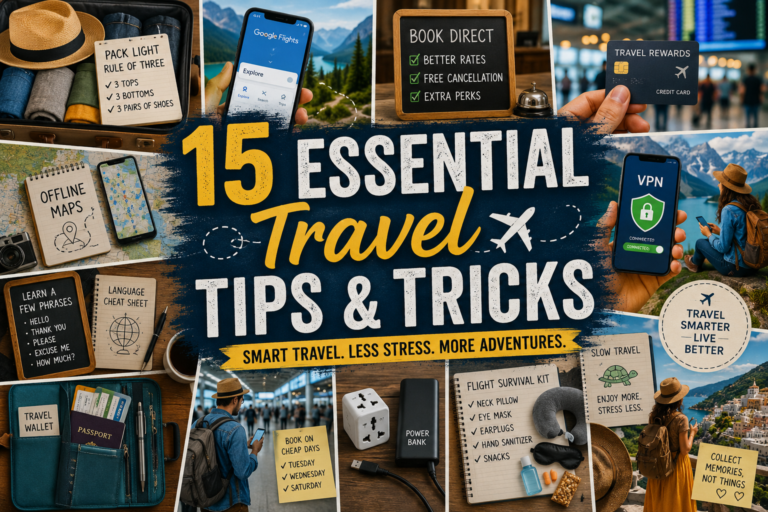 15 Essential Travel Tips and Tricks