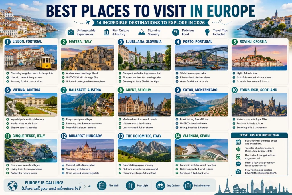 best places to visit in europe