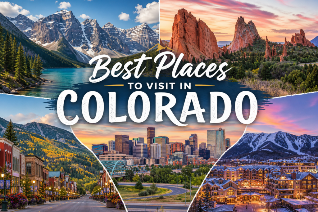 Best places to visit in Colorado collage