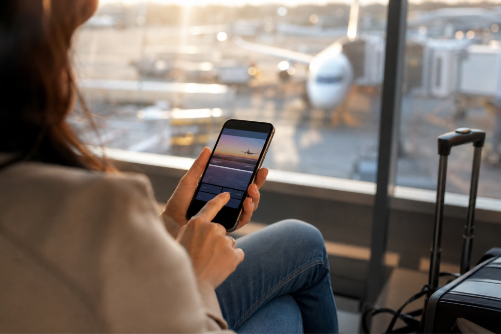 Phone booking app last-minute travel