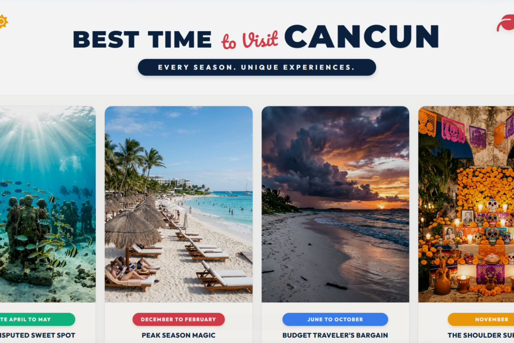 The Ultimate Guide to the Best Time to Visit Cancun in 2026 1 Best Time to Visit Cancun Featured Image Infographic