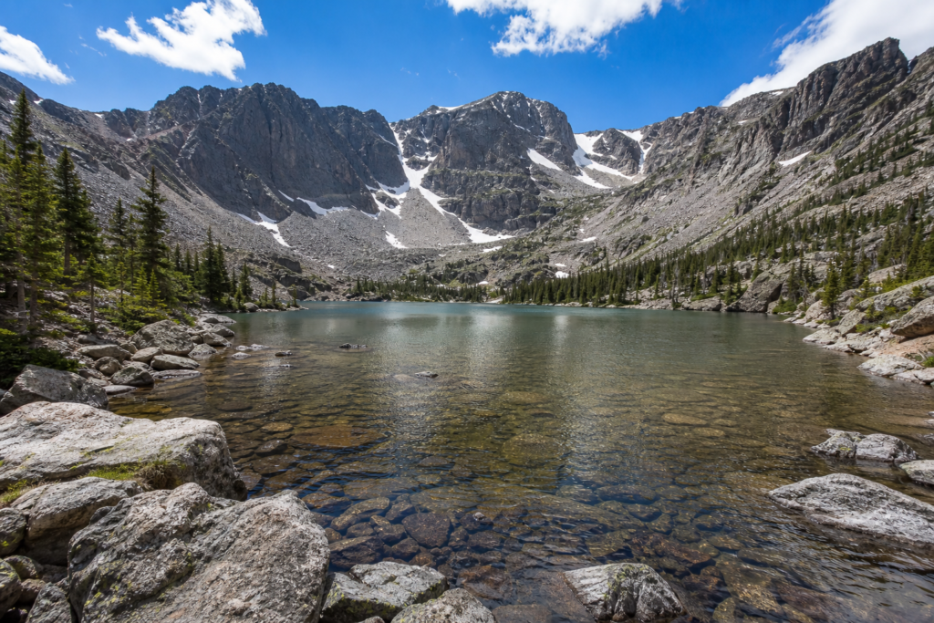 Rocky Mountain National Park alpine lake