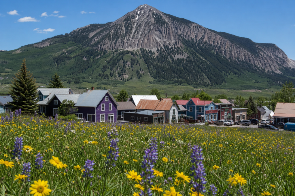 Crested Butte wildflower mountain town