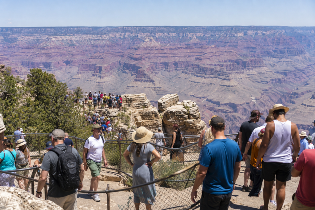 Grand Canyon busy July weekend crowds