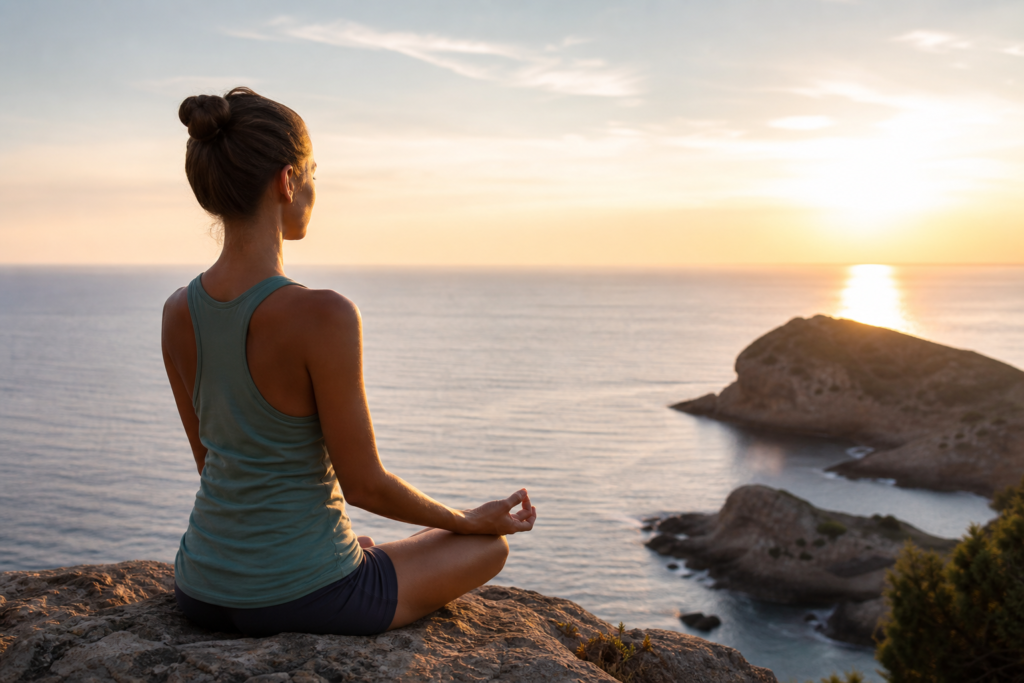 Mindfulness meditation while traveling