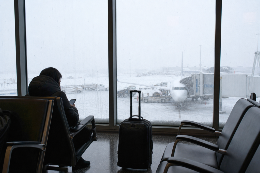 Essential Holiday Travel Tips for 2026: Your Stress-Free Guide to the Festive Season 12 Airport delay waiting lounge
