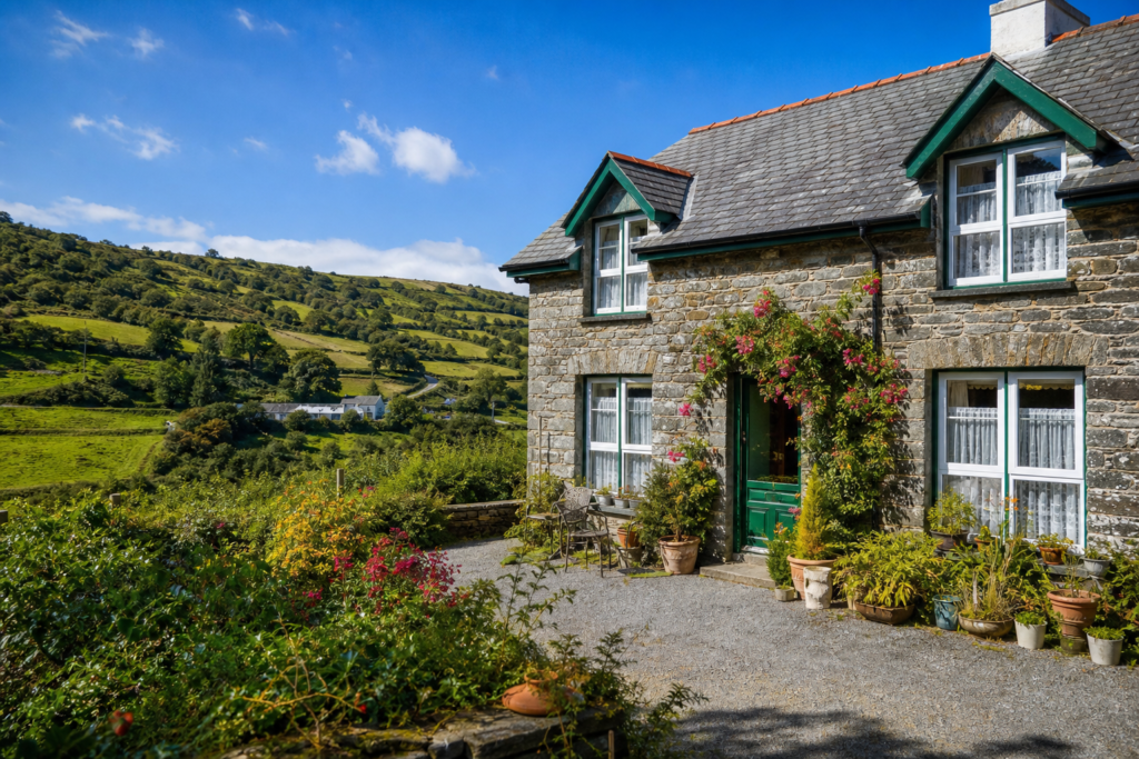 Irish countryside cottage accommodation