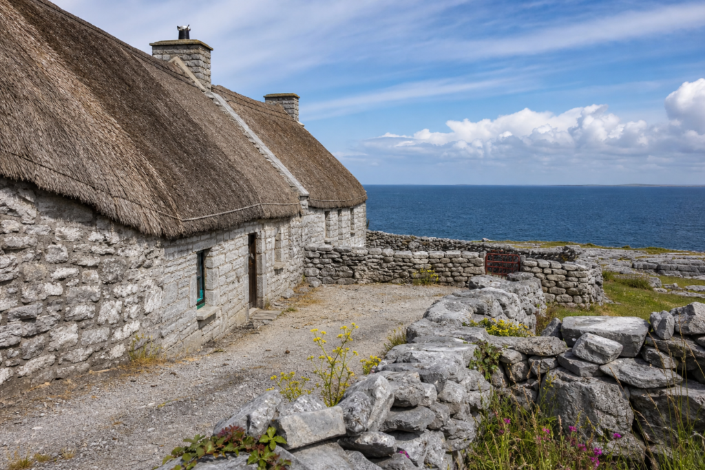 Aran Islands stone cottages Ireland