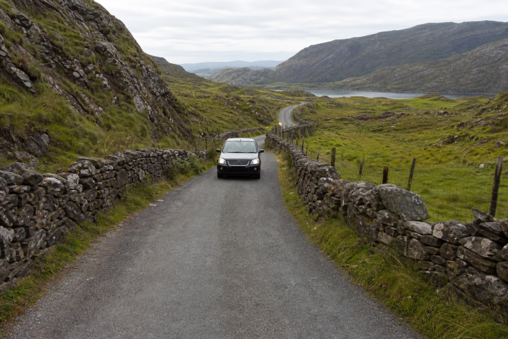 Narrow Irish rural road