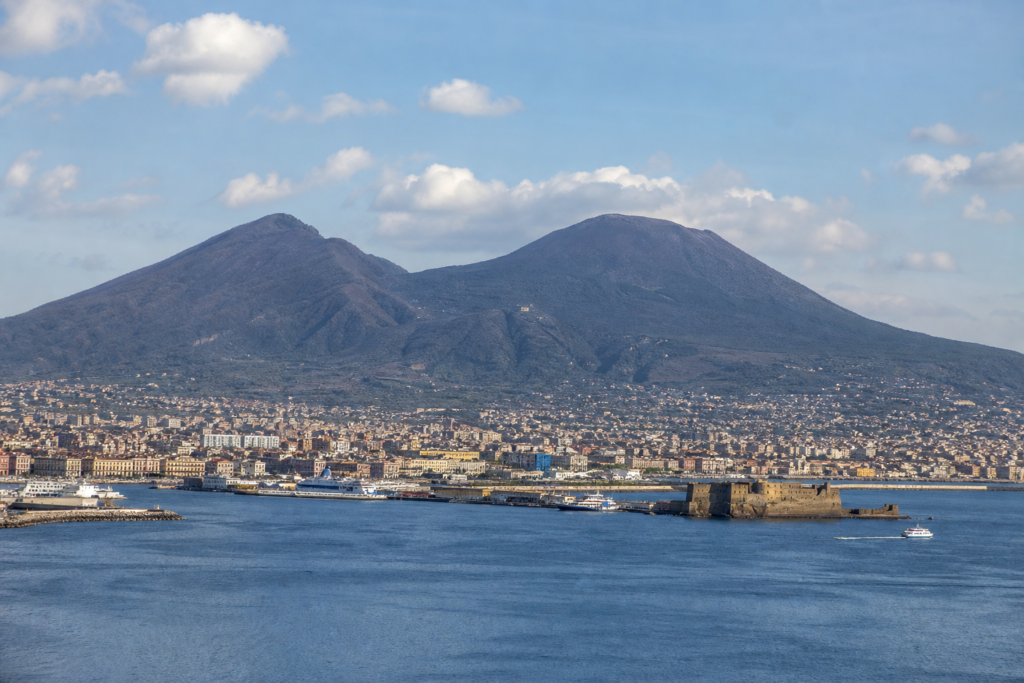 Naples waterfront Italy