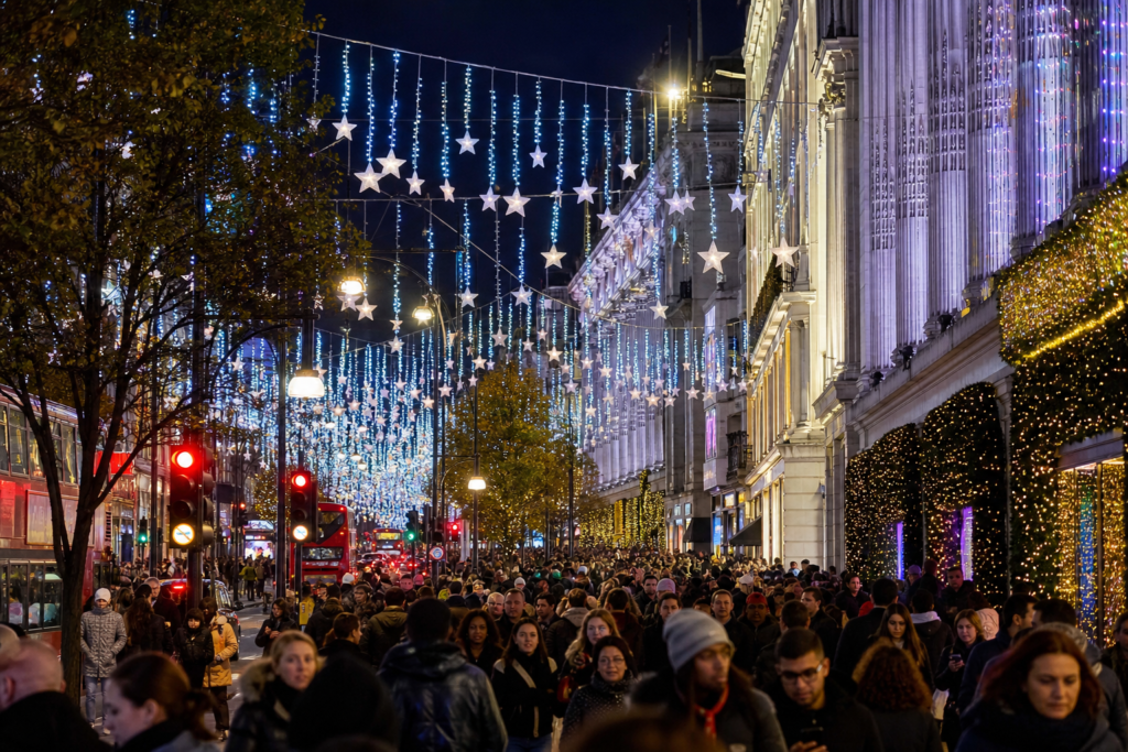 The Ultimate Guide to the Best Time to Visit London in 2026 4 London December Christmas lights