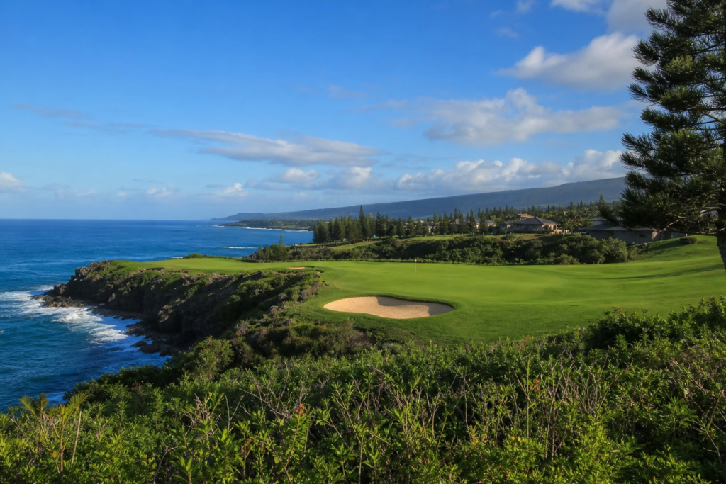 Kapalua golf ocean Maui