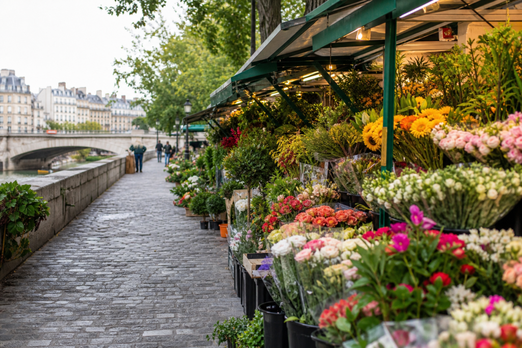Ile de la Cite flower market Paris