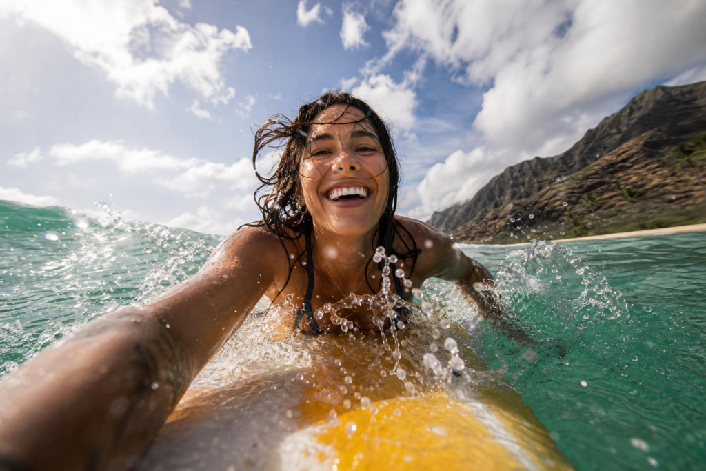 Action travel moment burst photography