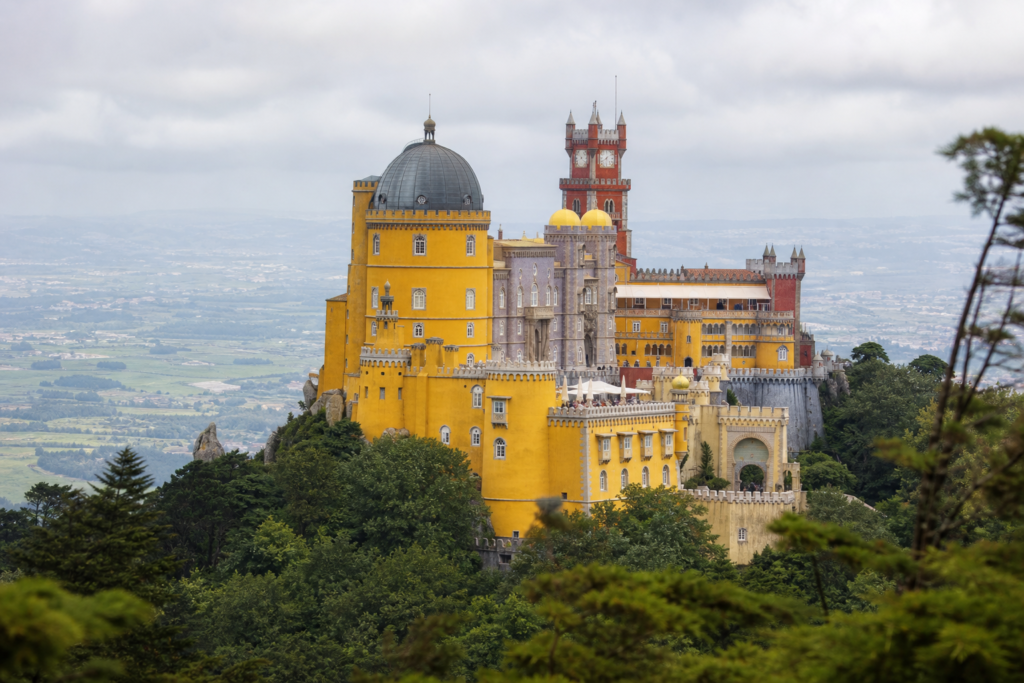 Sintra palaces forested hills Portugal