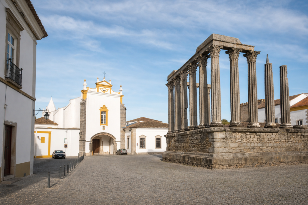 Evora Roman ruins Portugal