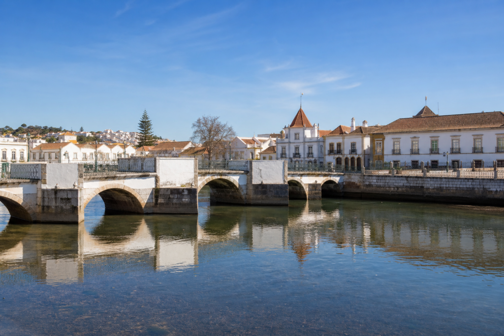 Tavira Algarve whitewashed town Portugal