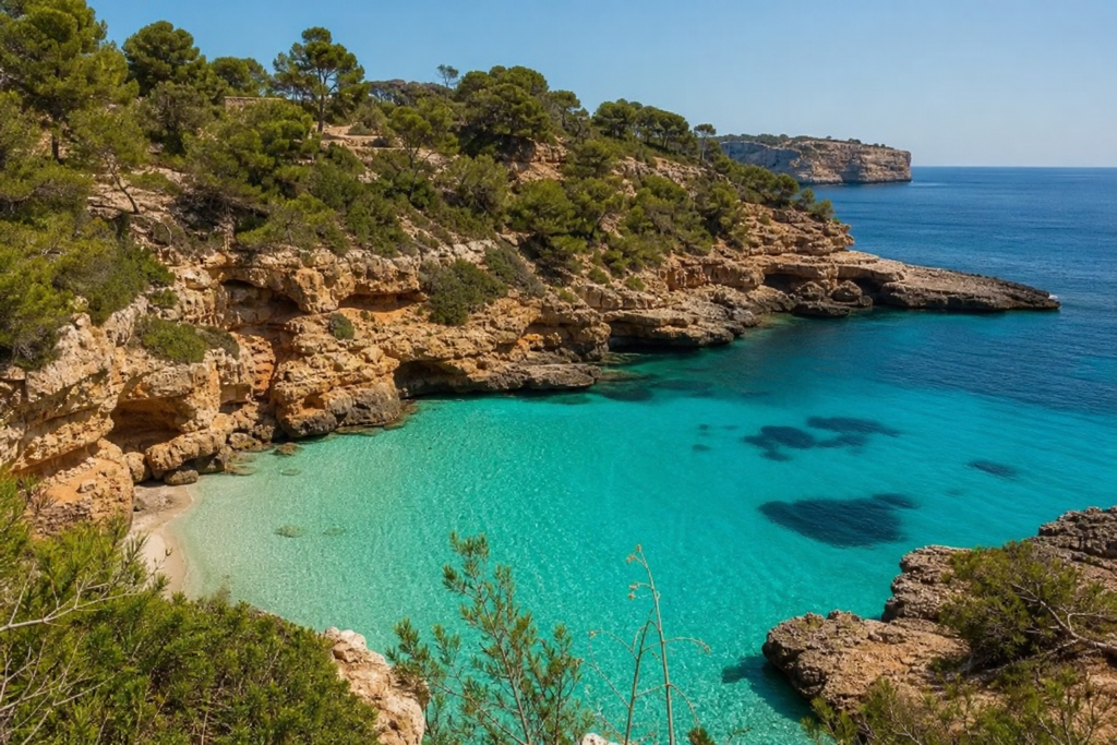 The 15 Best Places to Visit in Spain in 2026 9 Mallorca turquoise cove cliffs
