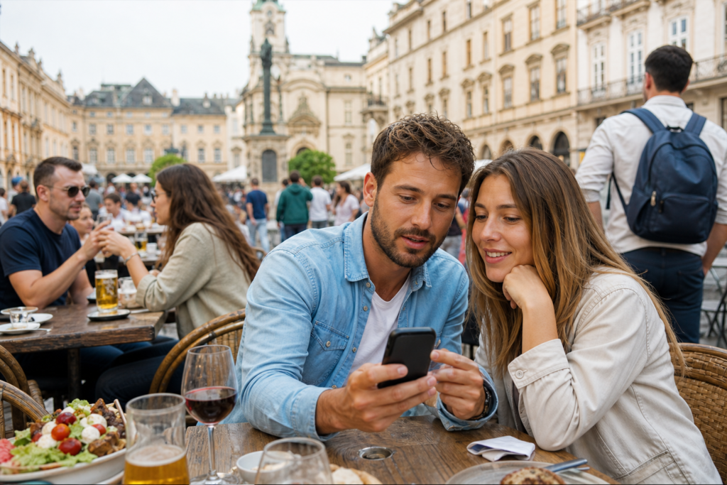 The Best Travel Tips Websites for 2026: Your Ultimate Guide 7 Tourists at city plaza restaurant
