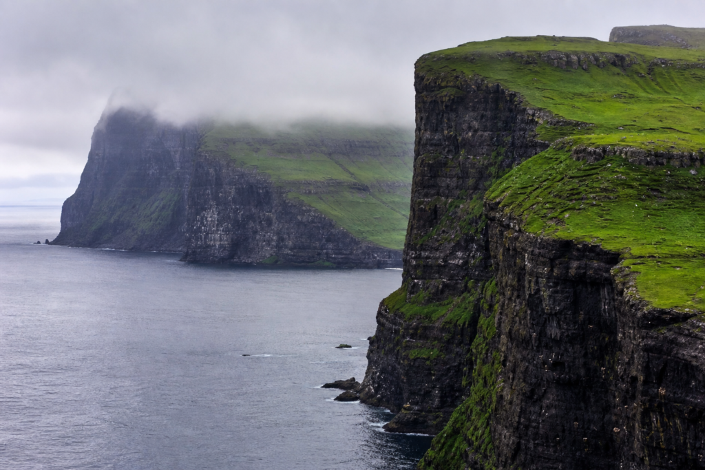Faroe Islands dramatic cliffs sea