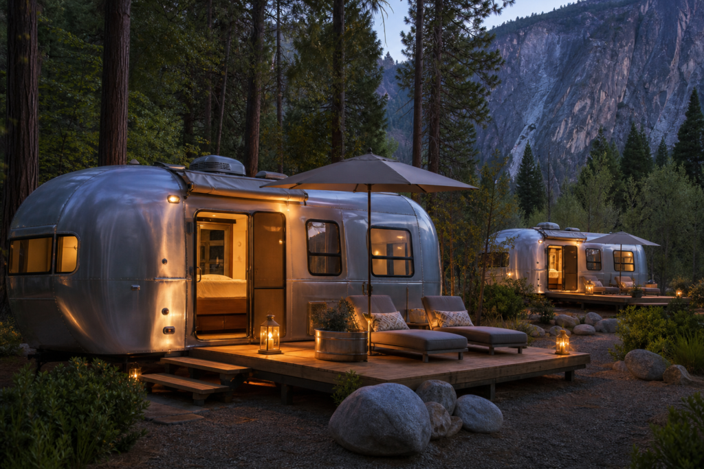 Where to Stay in Yosemite: The 2026 Insider's Guide to Valley Floor Lodging & Beyond 12 Glamping Airstream tents Yosemite